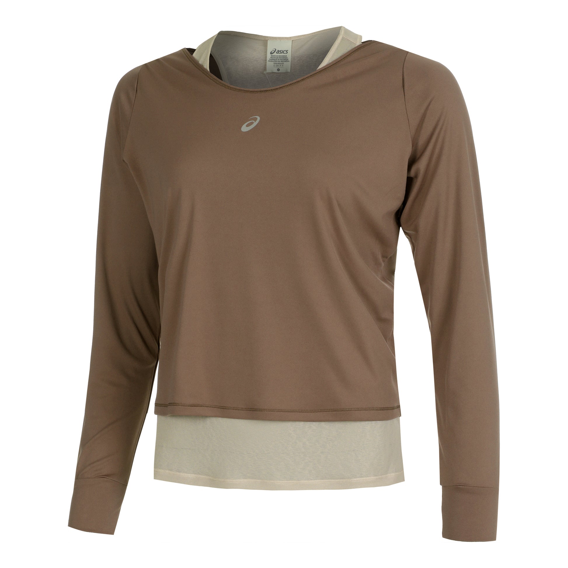 ASICS Nagino Run Laufshirt Damen - beige, creme