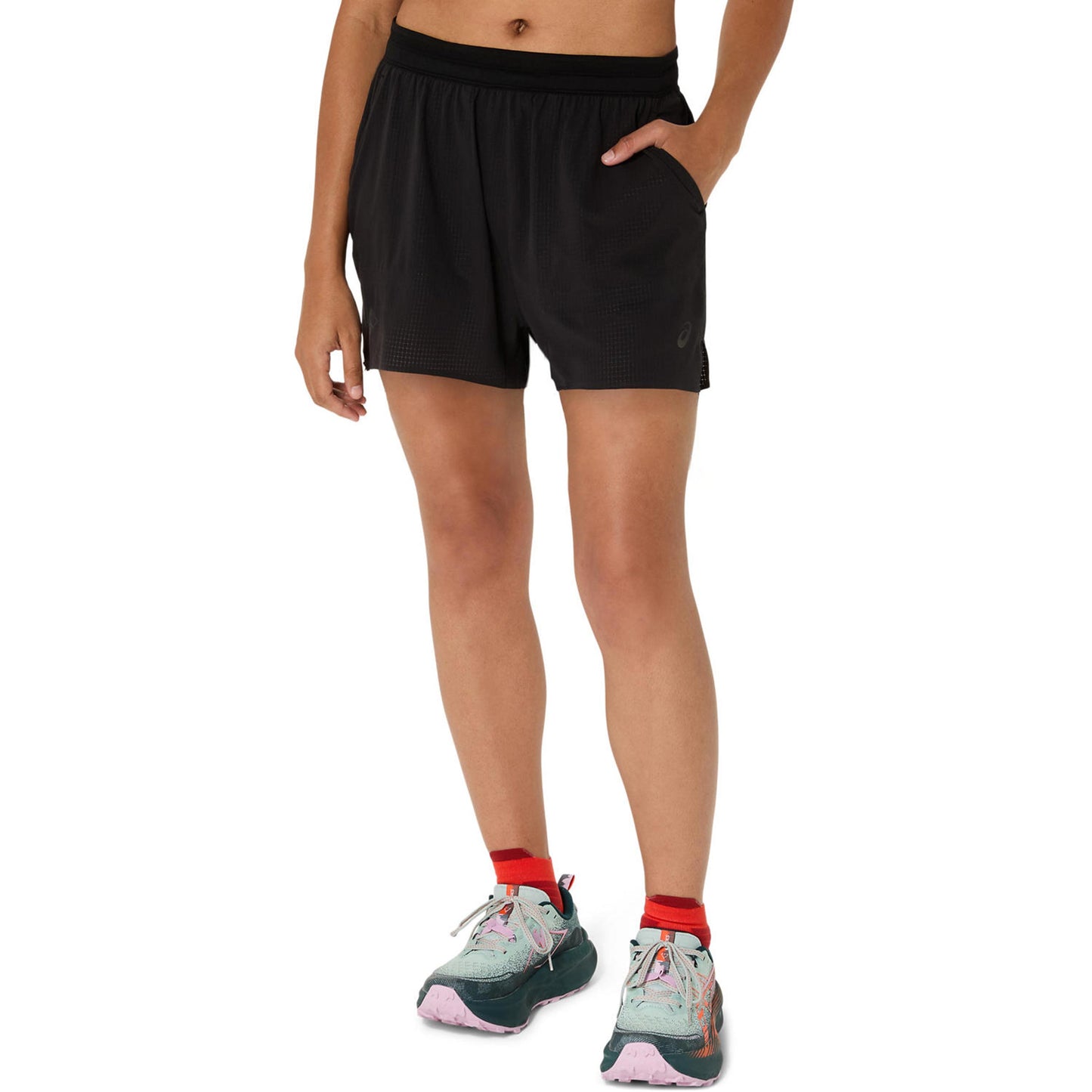 ASICS Fujitrail Elite Laufshorts Damen-Schwarz