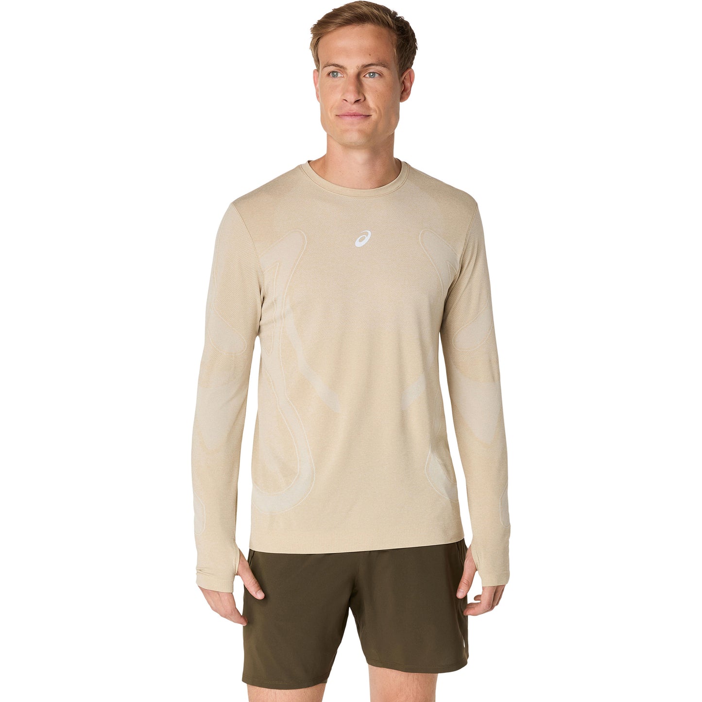 ASICS Road Seamless  Laufshirt Herren - beige