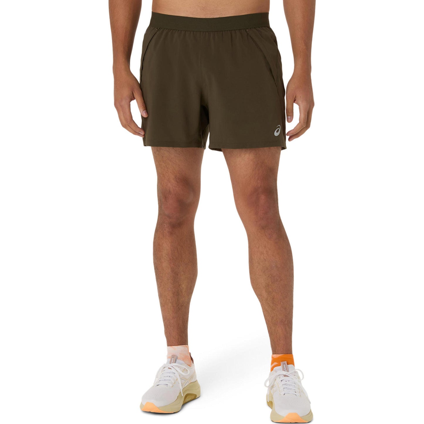 ASICS Road 5in  Laufshorts Herren - braun, grün