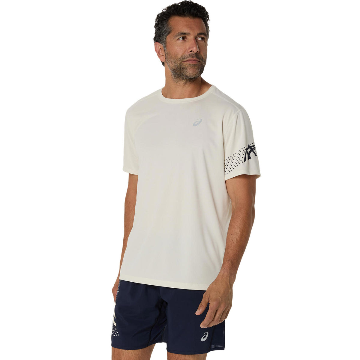 ASICS Icon Laufshirt Herren - creme,