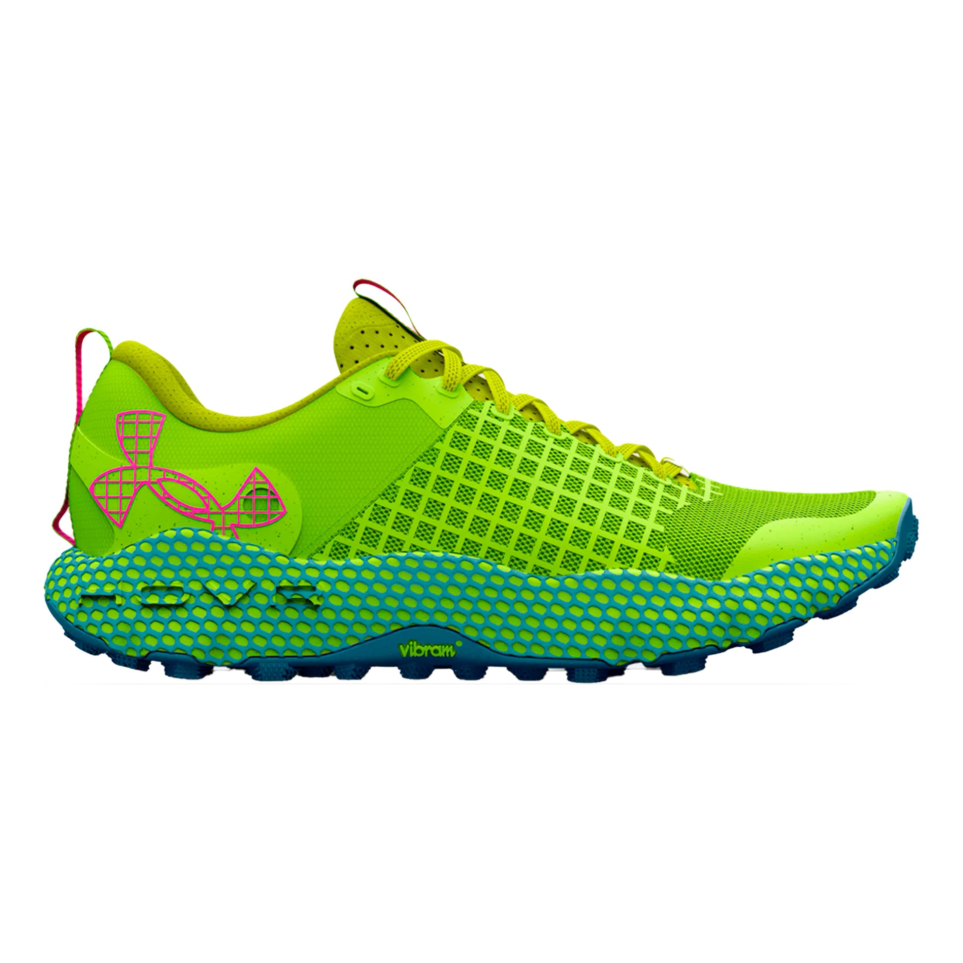 Under Armour HOVR Dark Sky Trailschuh Unisex - grün, rot