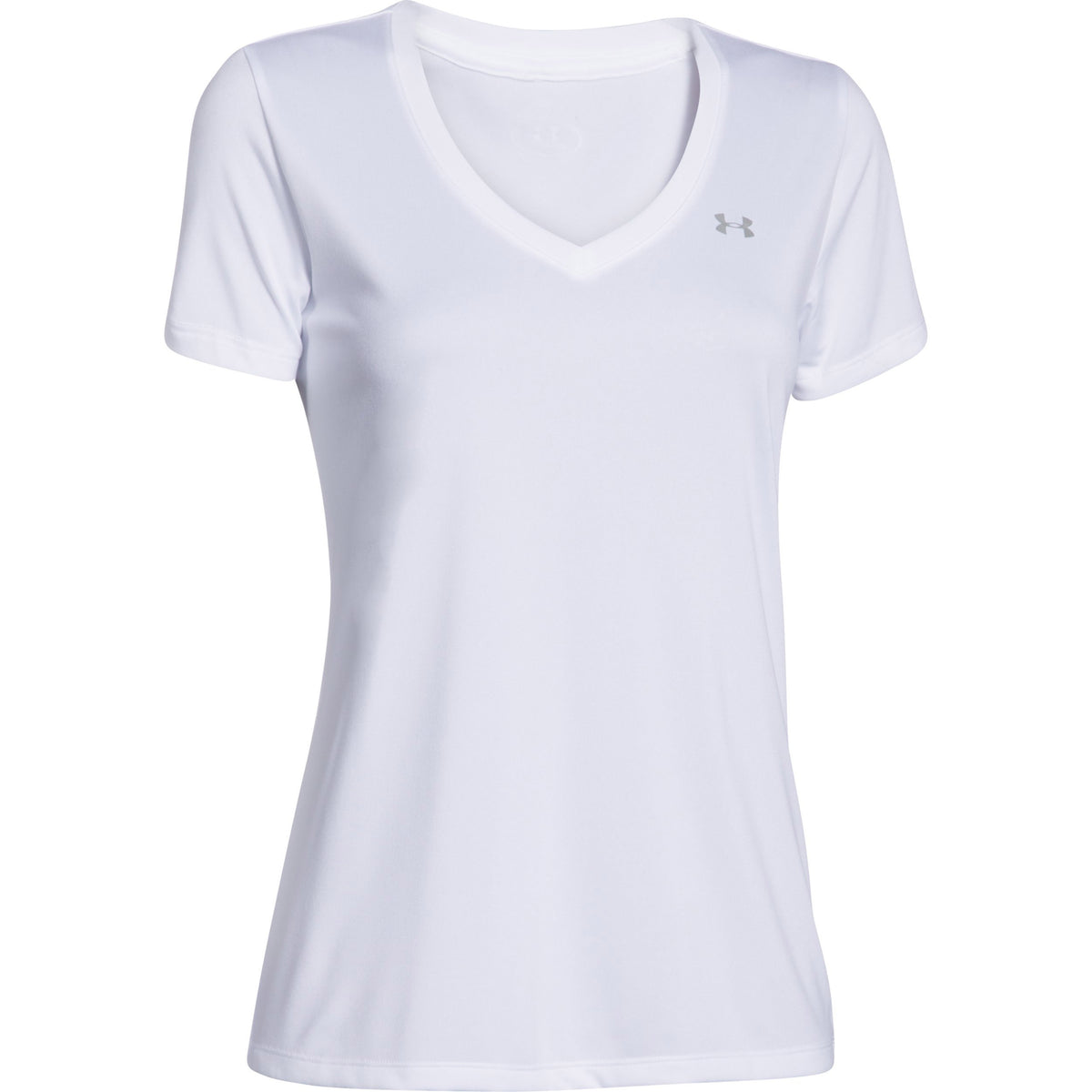 Under Armour Tech Solid T-Shirt Damen - weiß, silber