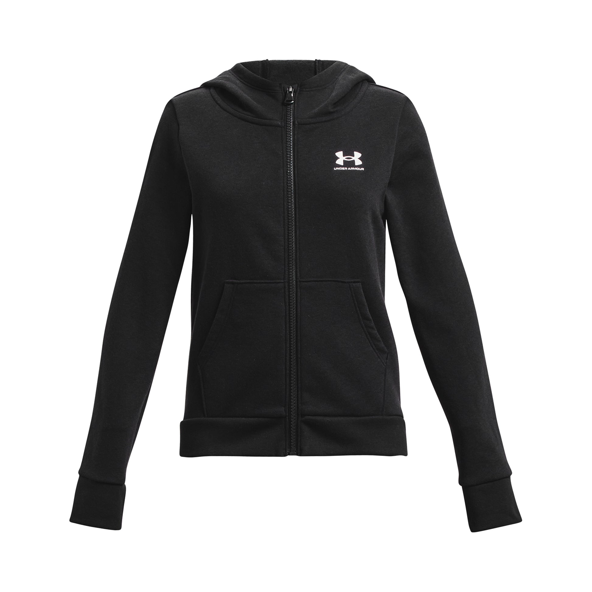Under Armour Rival Fleece LU Sweatjacke Mädchen-Schwarz
