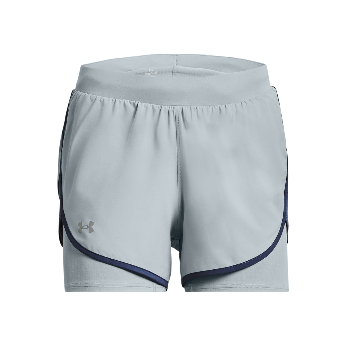 Under Armour Fly By Elite 2in1 Shorts Damen - hellgrau,