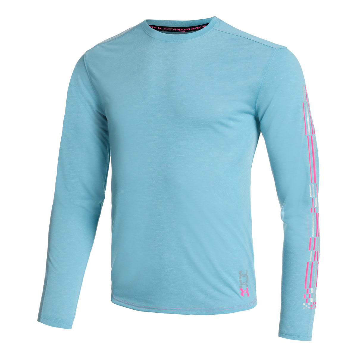 Under Armour Run Anywhere Breeze Longsleeve Herren-Blau,Pink