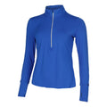 Qualifier Run Half-Zip Longsleeve Damen - blau, weiß