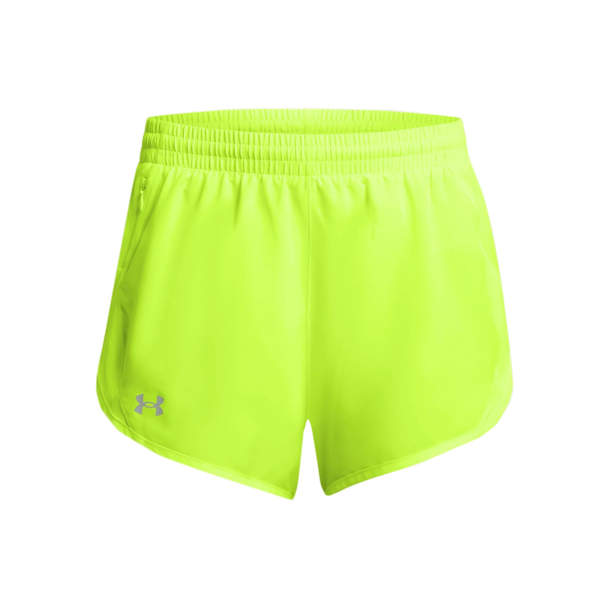 Under Armour Fly By 3in  Laufshorts Damen - neongelb