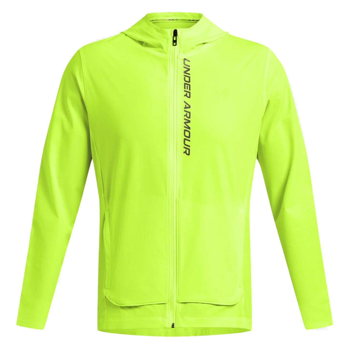 Under Armour Outrun The Storm Laufjacke Herren - neongelb, schwarz