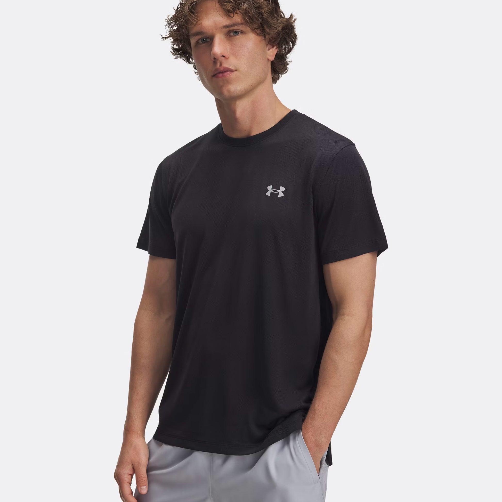 Under Armour Launch Camo Laufshirt Herren-Schwarz