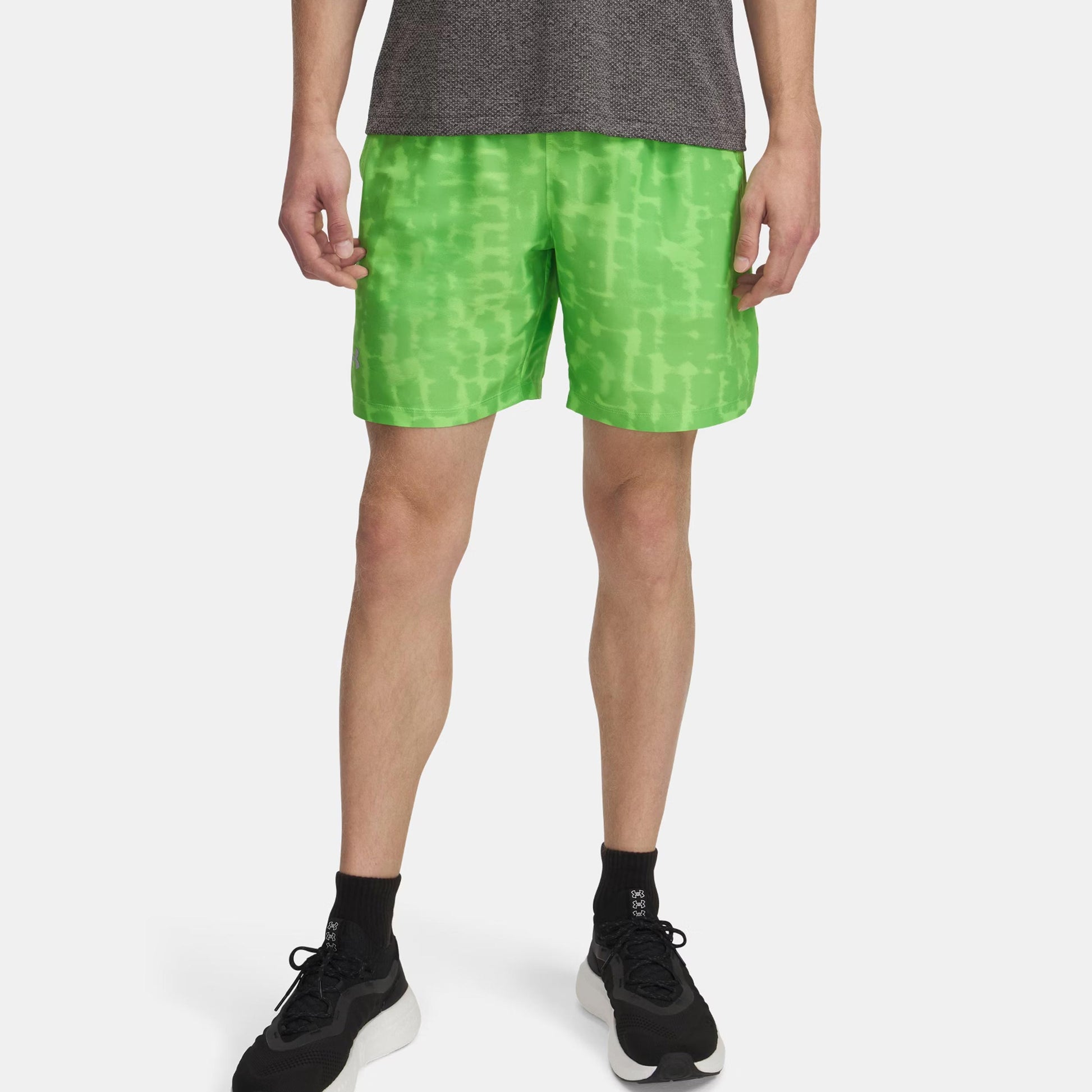 Under Armour Launch Print 7in Laufshorts Herren-Grün