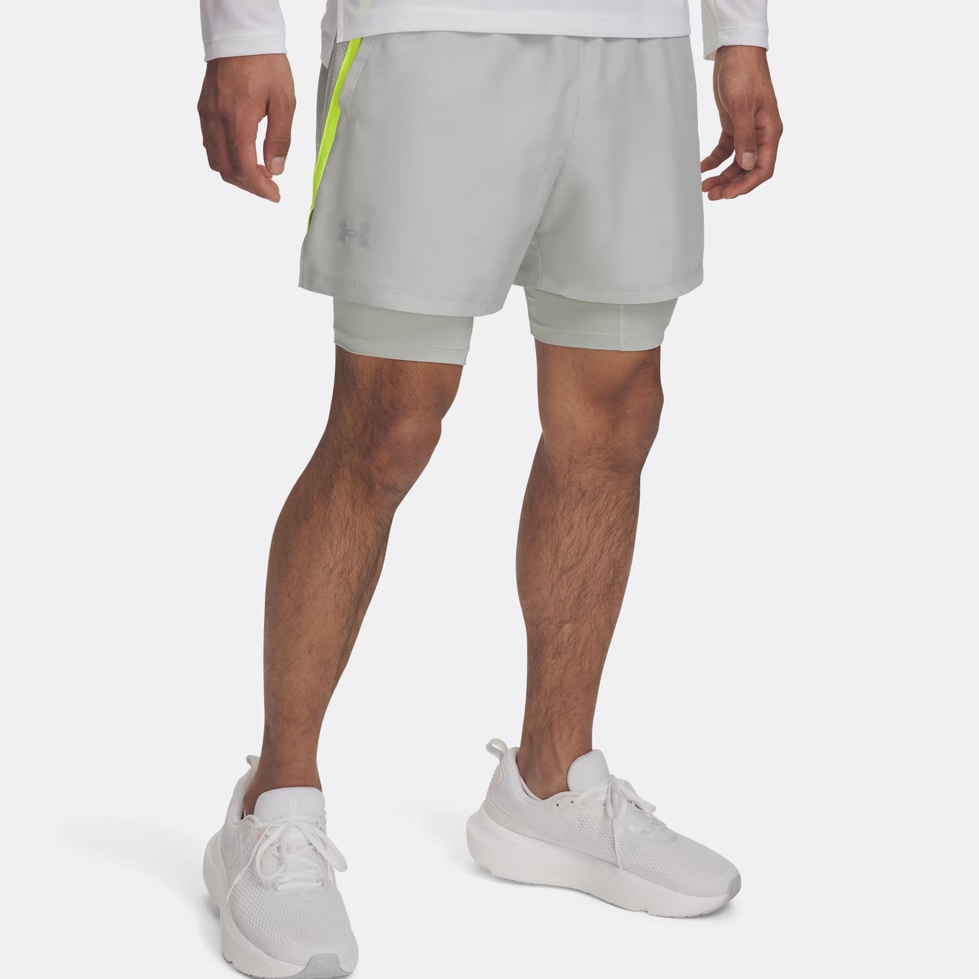 Under Armour Launch 2in1 5in Laufshorts Herren - grün,