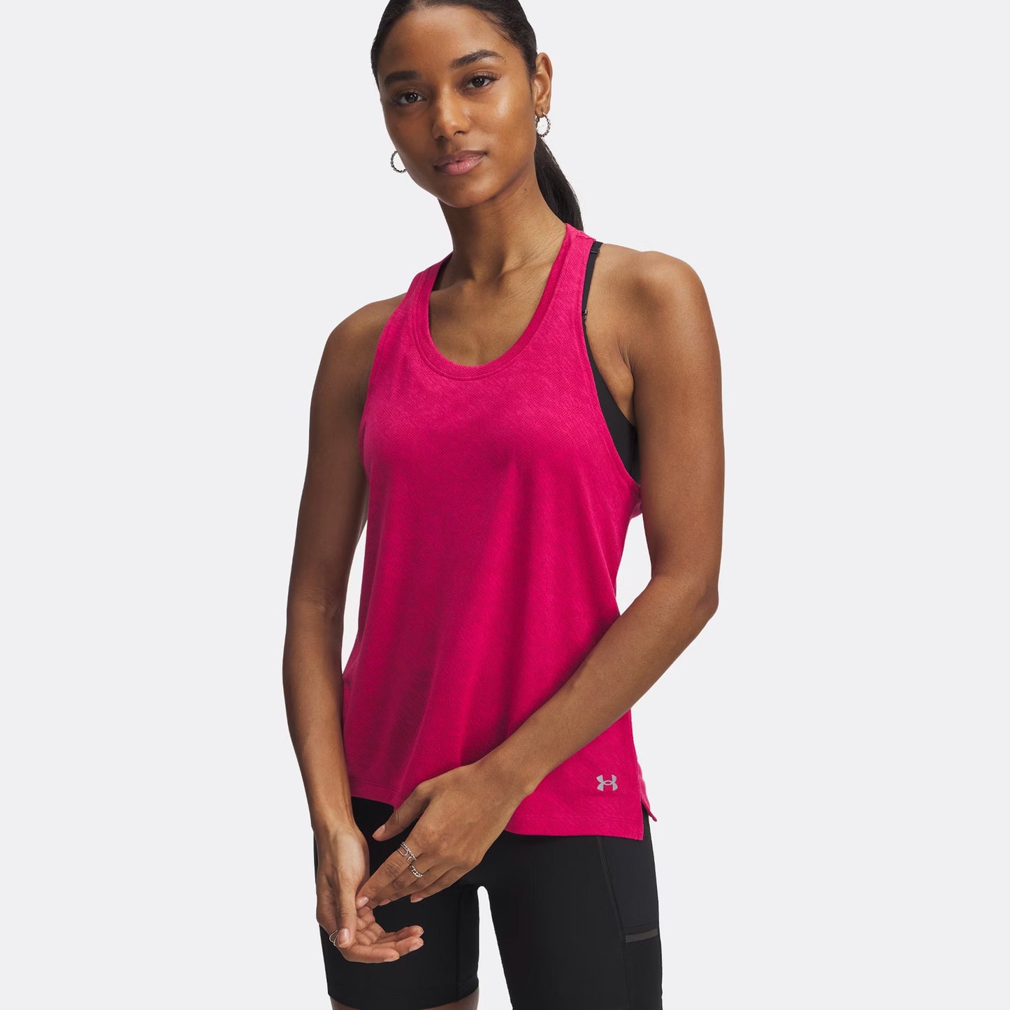 Under Armour Launch Camo Laufshirt Damen-Pink