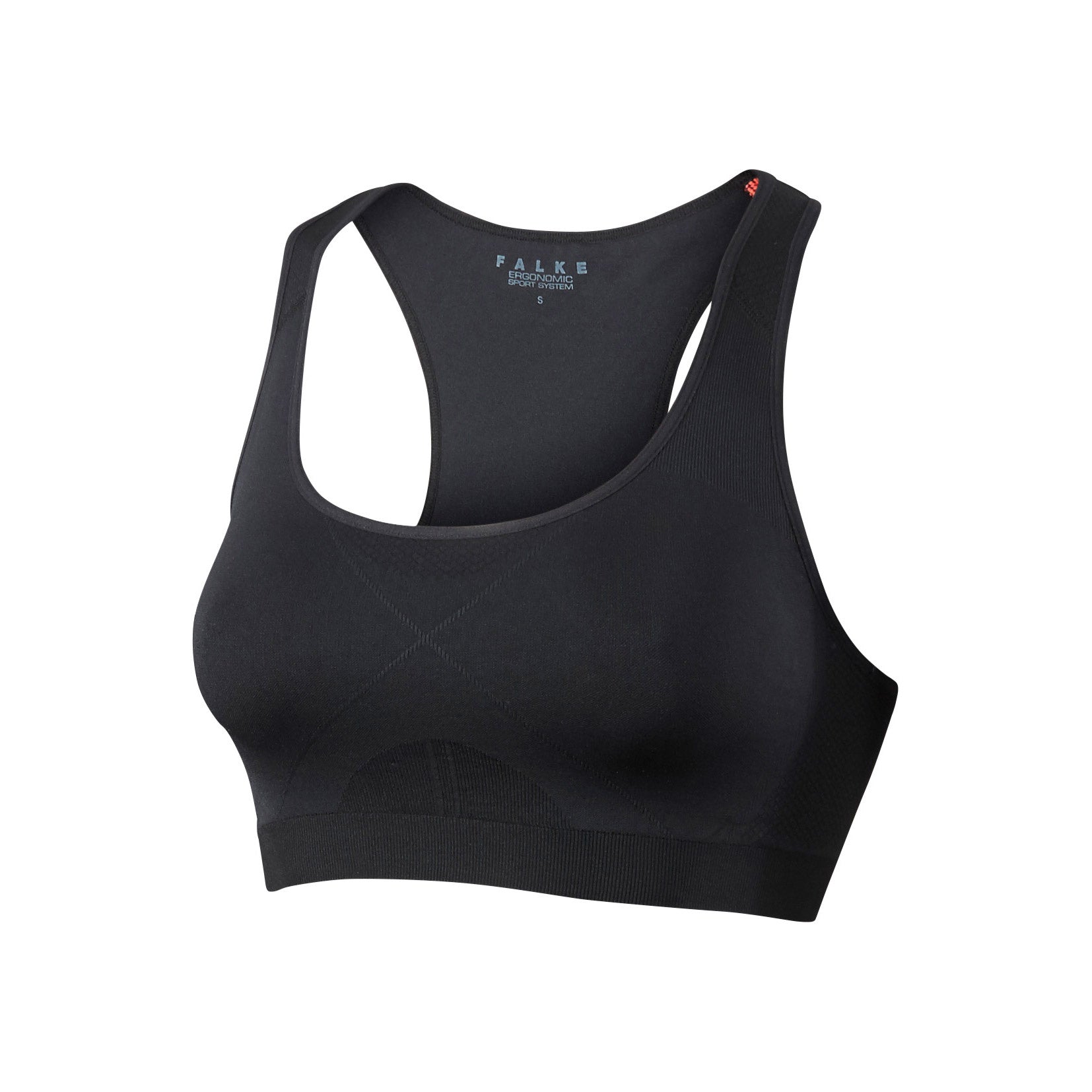Falke Madison Low Support Bra Sport-BH Damen-Schwarz,Silber