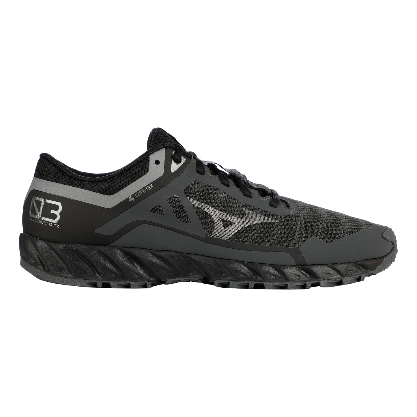 Mizuno Wave Ibuki 3 GTX Trailschuh Damen-Schwarz,Dunkelgrau