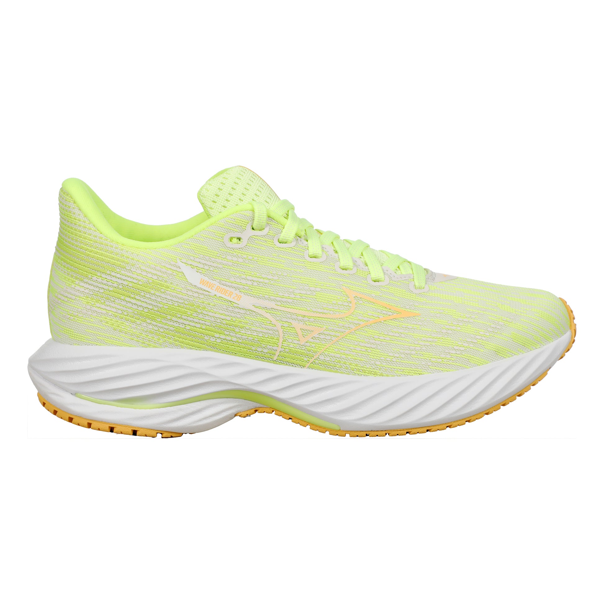 Mizuno Wave Rider 28 Neutralschuh Damen - gelb, koralle
