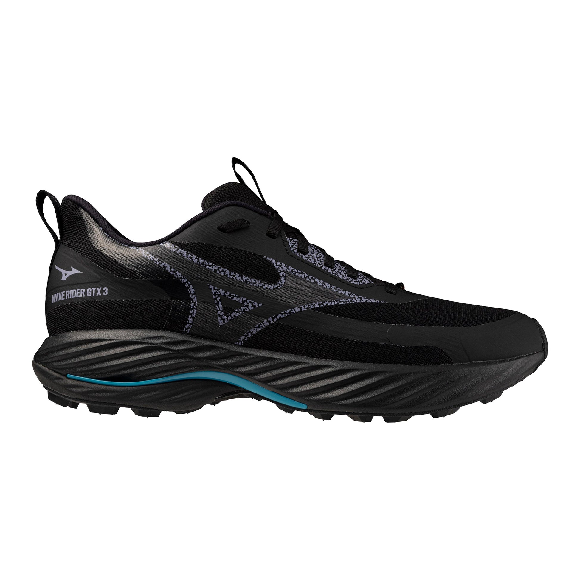 Mizuno Wave Rider GTX 3                    Trailschuh Herren-schwarz, türkis