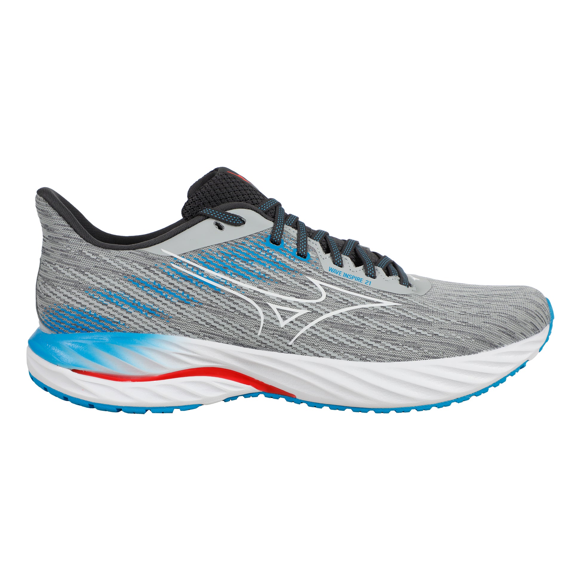 Mizuno Wave Inspire 21 Stabilitätsschuh Herren - grau, weiß