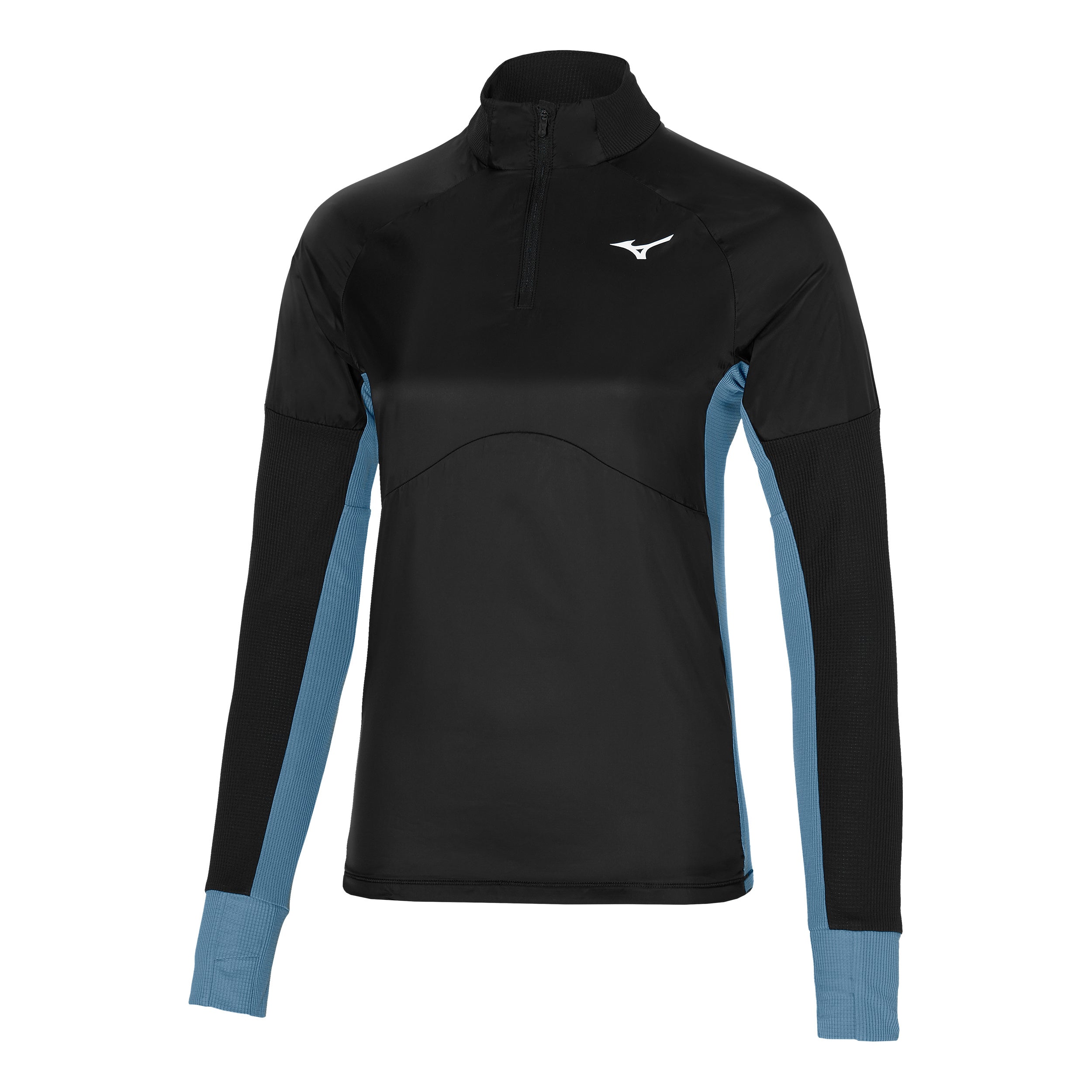 Mizuno Hybrid Longsleeve Damen-Schwarz