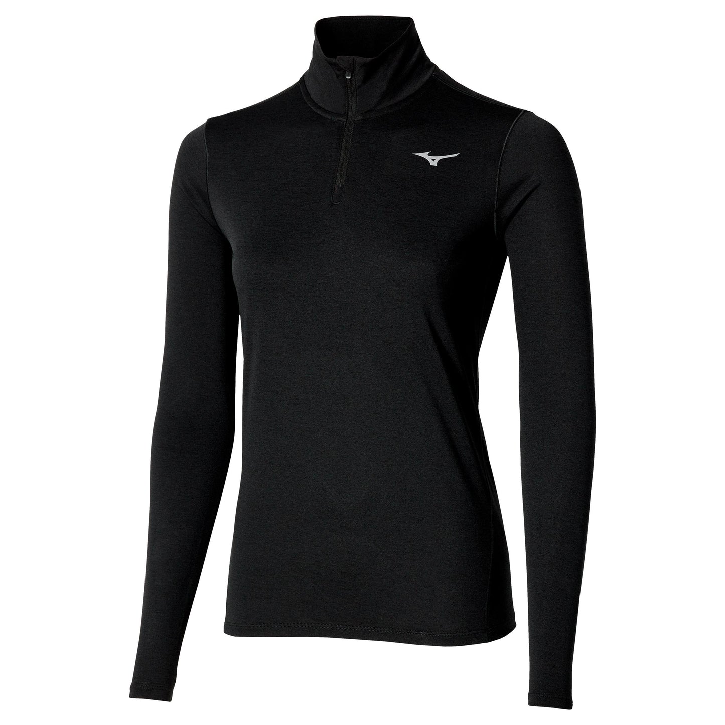 Mizuno Core Impulse Half Zip  Laufshirt Damen - schwarz
