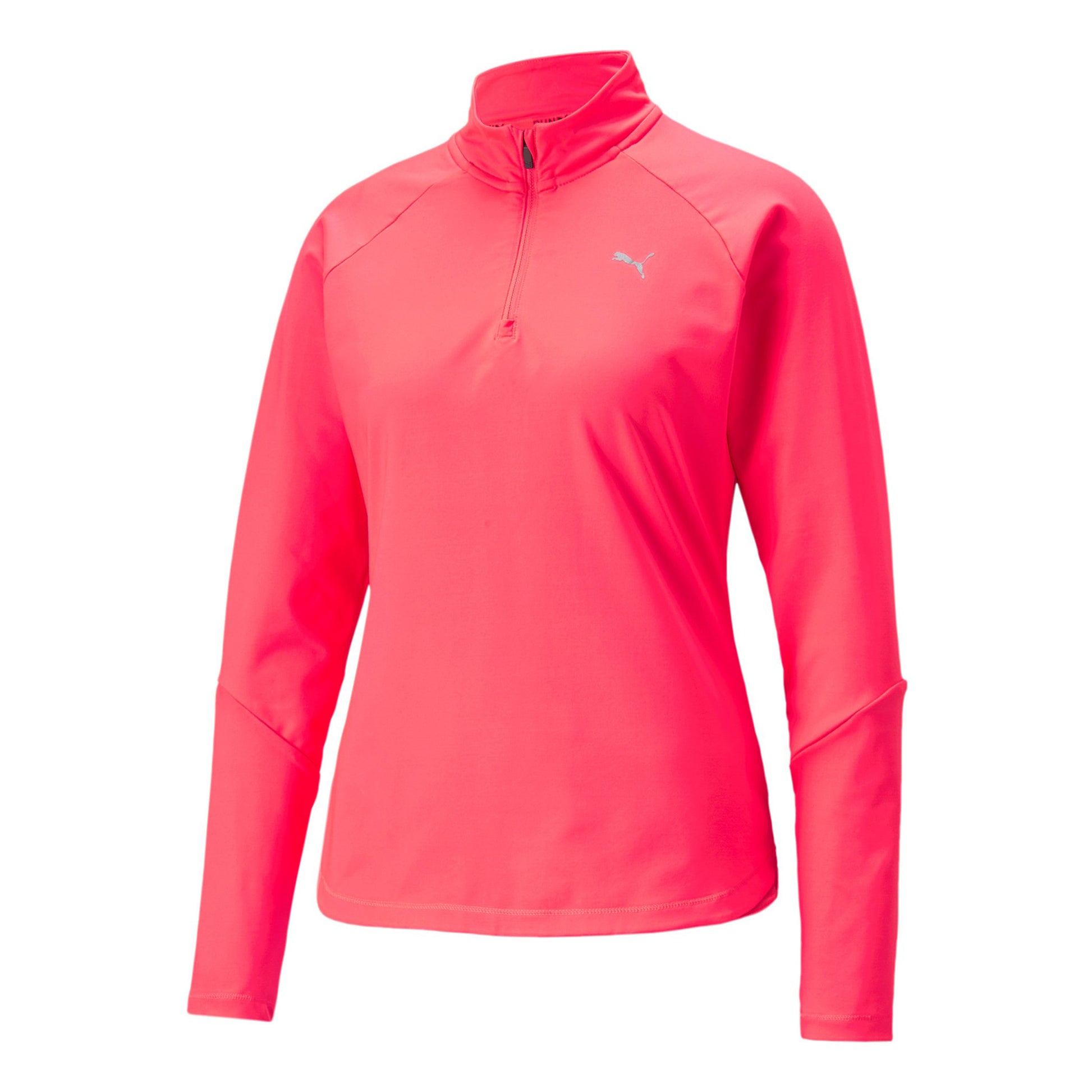 Puma Knit Half-Zip Longsleeve Damen-Pink