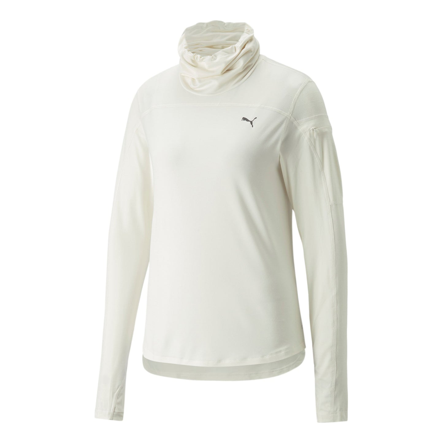 Puma Cloudspun High Neck Longsleeve Damen-Weiß