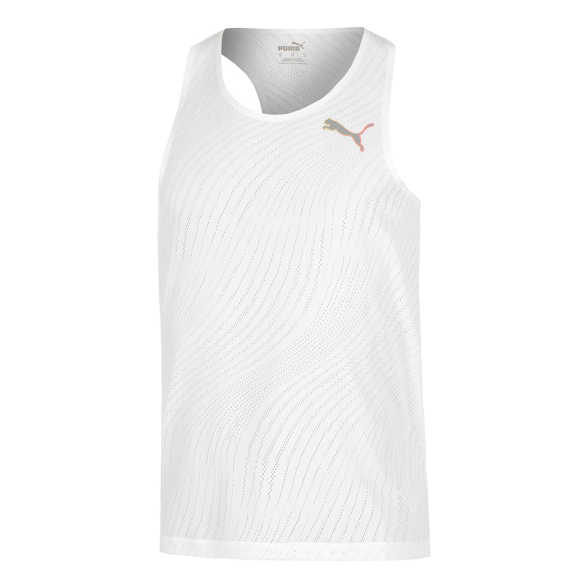 Puma Ultraspun Singlet Laufshirt Herren-Weiß