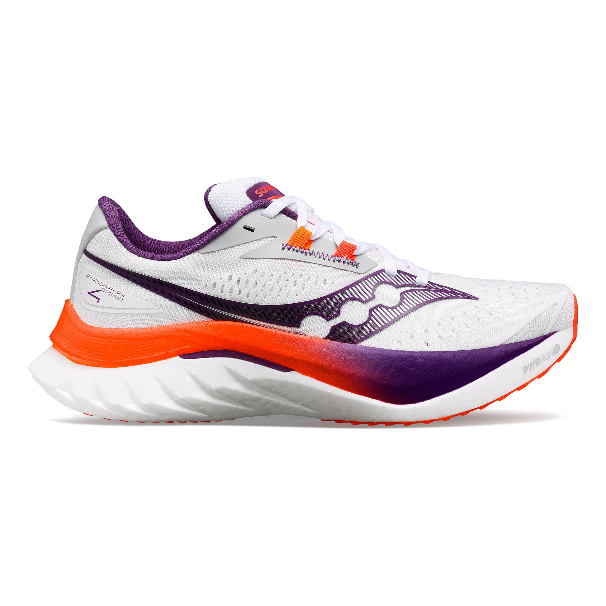 Saucony Endorphin Speed 4 Wettkampfschuh Damen - weiß, koralle