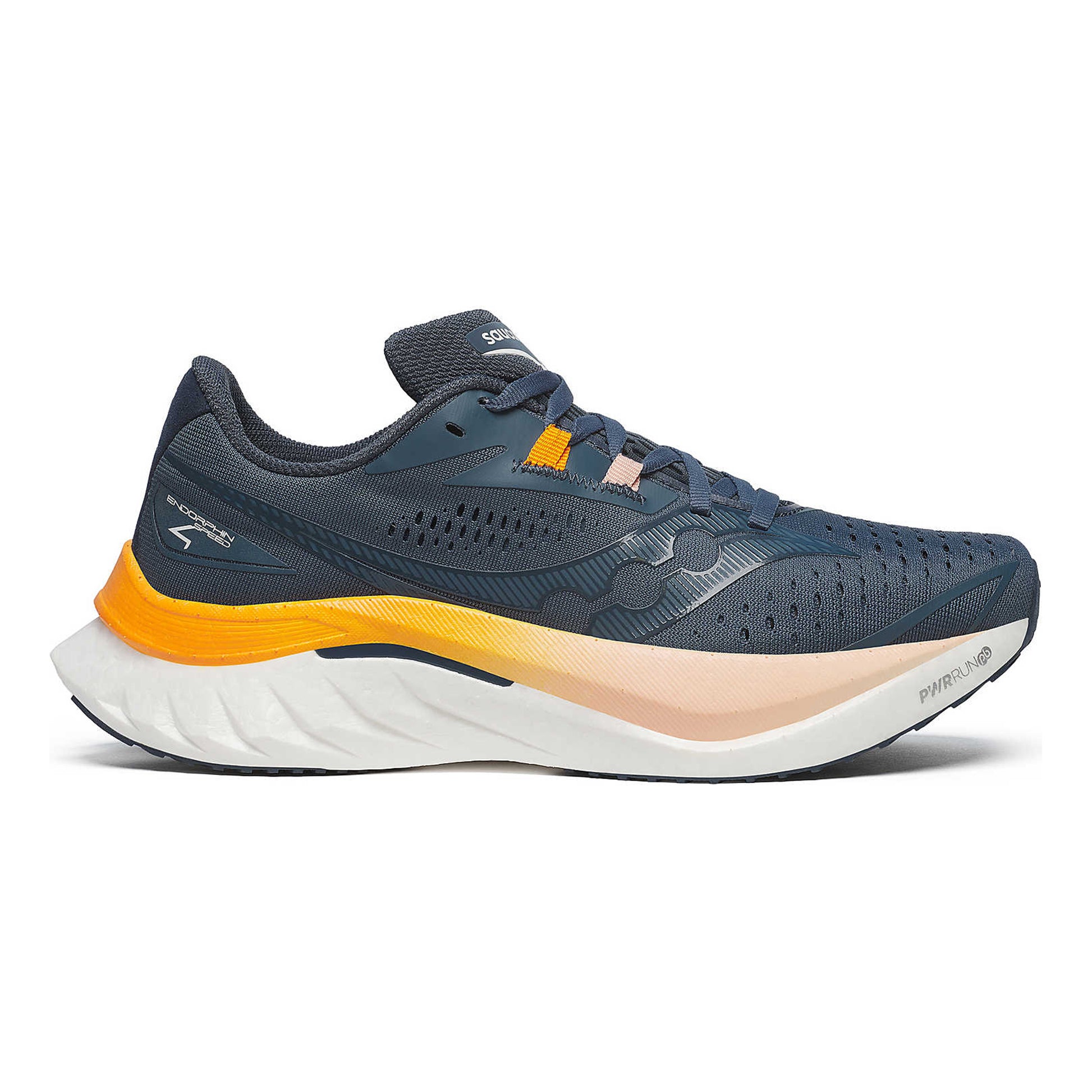 Saucony Endorphin Speed 4 Wettkampfschuh Damen - dunkelblau, orange