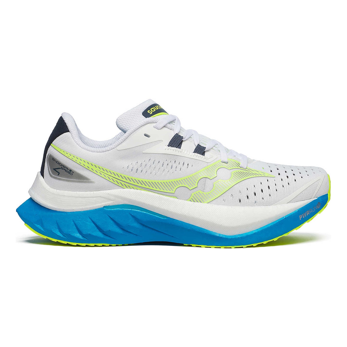 Saucony Endorphin Speed 4 Wettkampfschuh Damen - weiß, blau