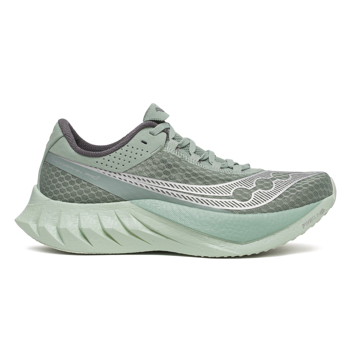 Saucony Endorphin Pro 4 Wettkampfschuh Herren-Hellgrün,Grau