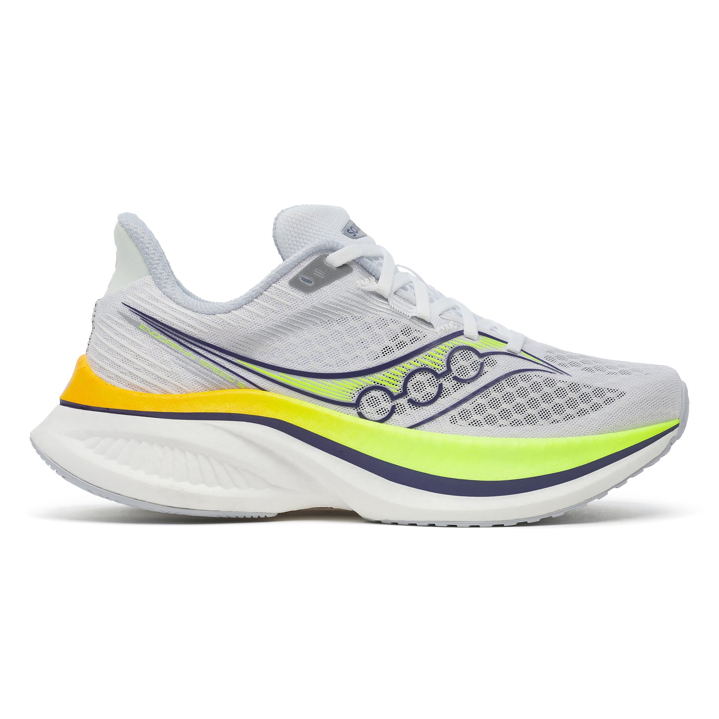 Saucony Endorphin Speed 5 Wettkampfschuh Damen-weiß, zitronengelb