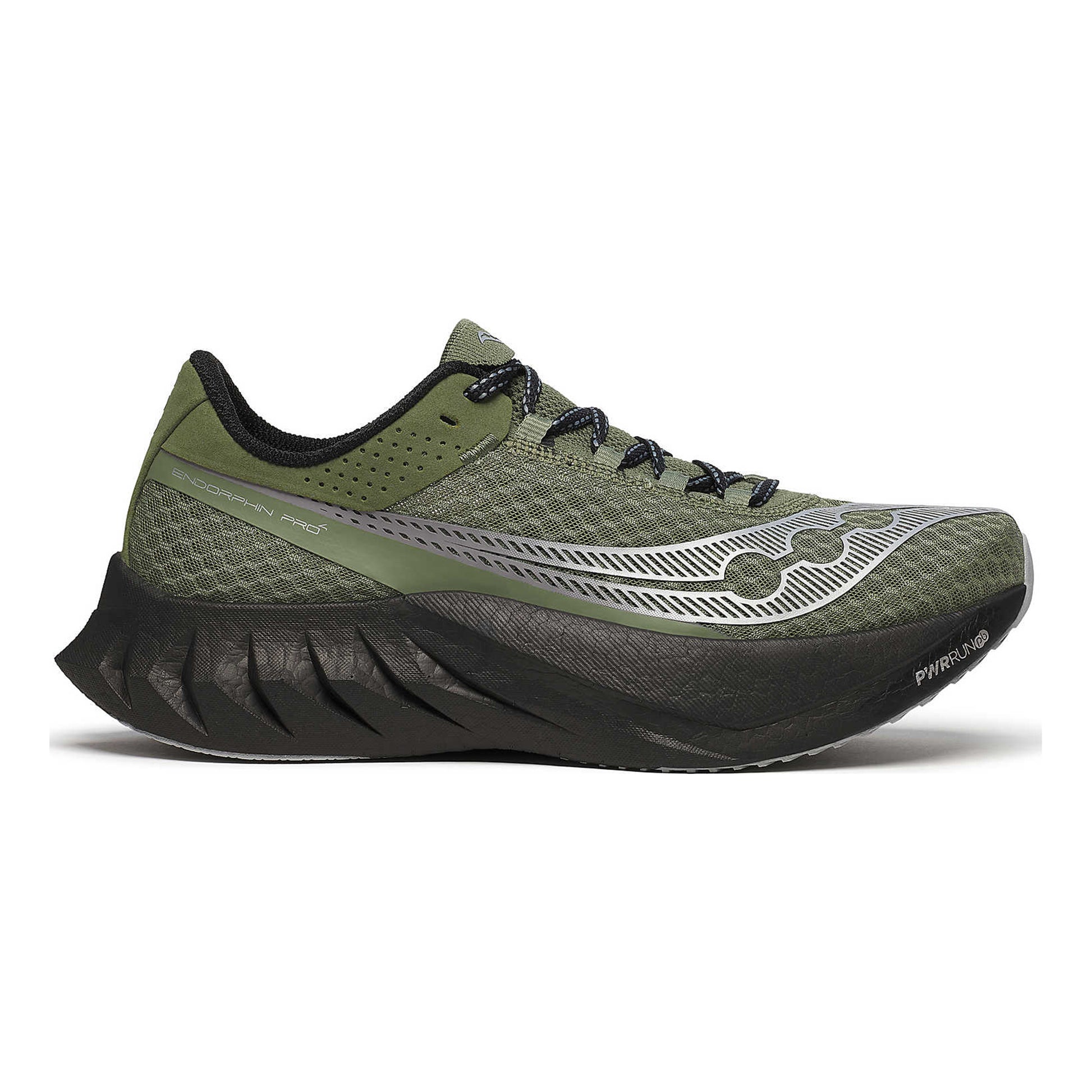 Saucony Endorphin Pro 4 Wettkampfschuh Herren - oliv, schwarz