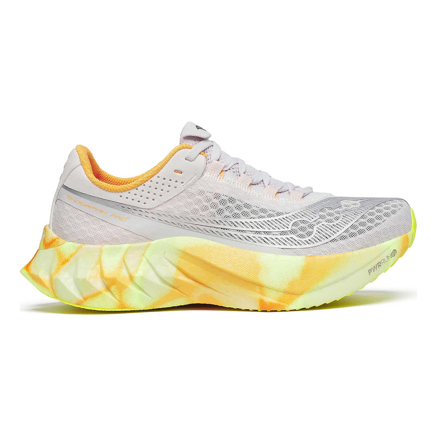 Saucony Endorphin Pro 4 Wettkampfschuh Damen-Grau,Orange