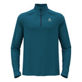 Essential 1/2 Zip Laufshirt Herren-blau
