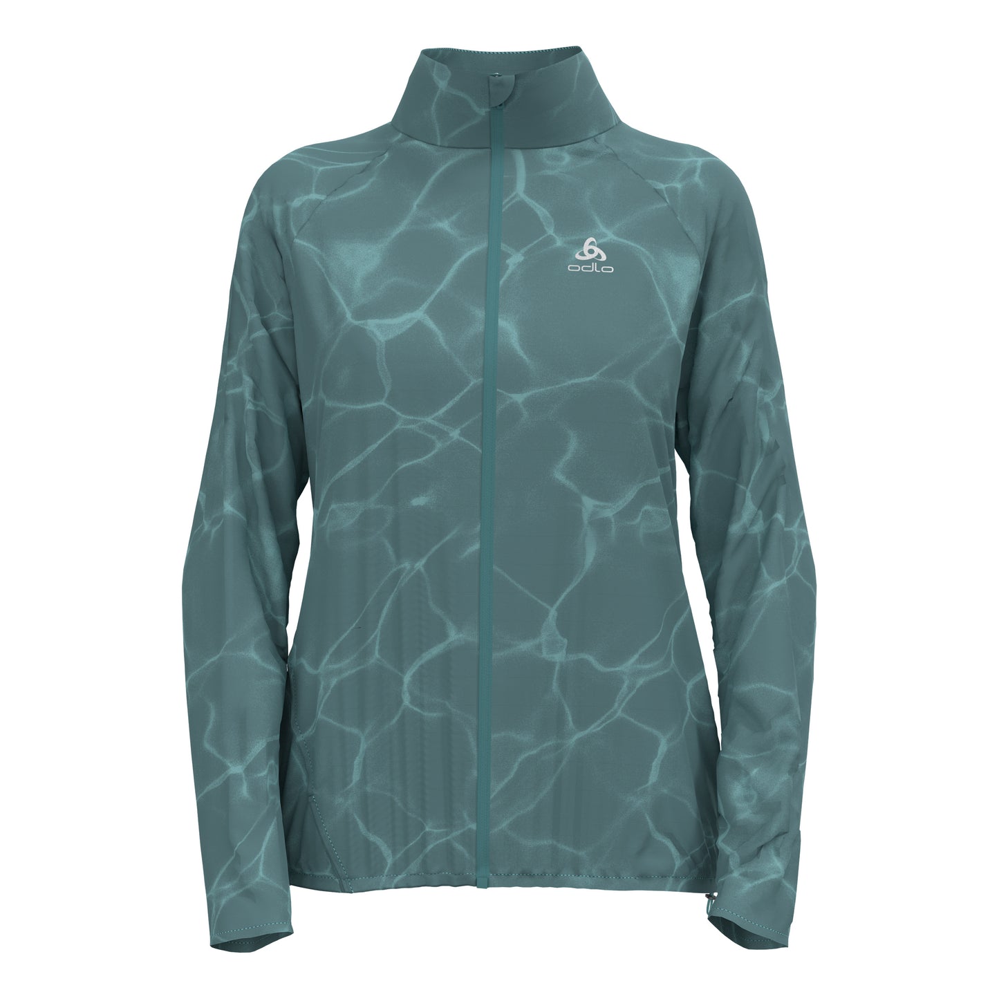 Odlo Zeroweight Print Laufjacke Damen-Blaugrau