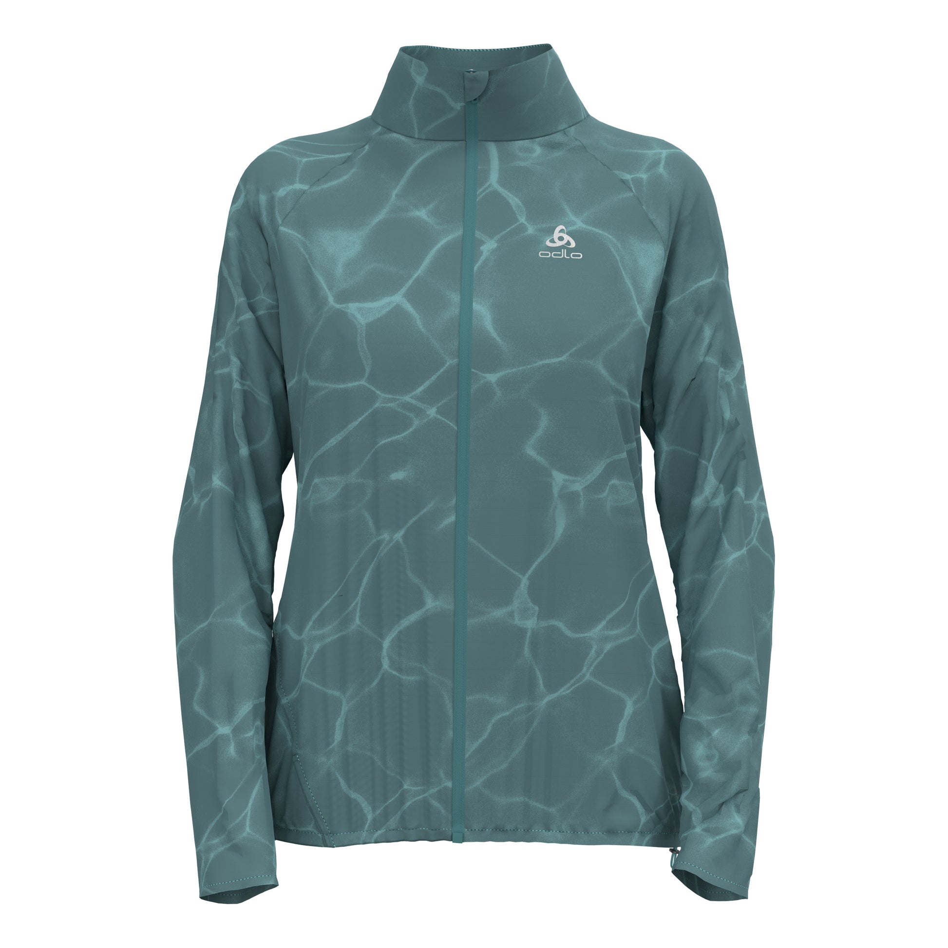 Odlo Zeroweight Print Laufjacke Damen-Blaugrau