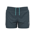 Zeroweight 3inch 2in1 Laufshorts Damen - dunkelgrau,