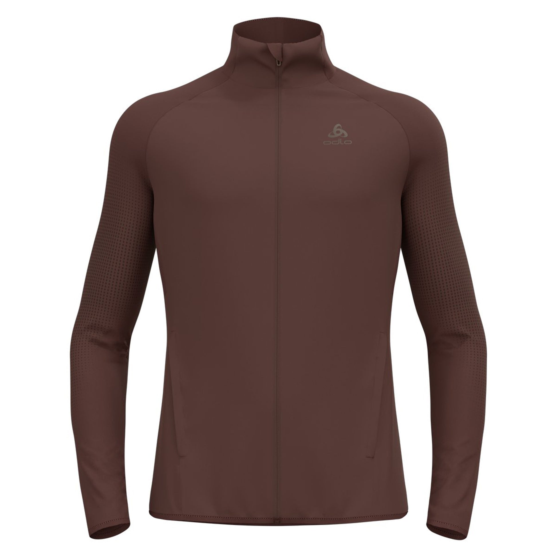 Odlo Zeroweight Warm Hybrid Laufjacke Herren-Braun