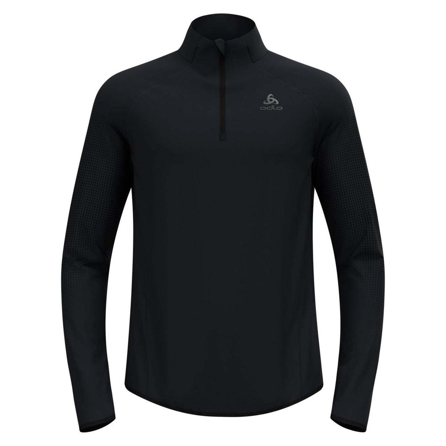 Odlo Zeroweight Warm Mid Layer 1/2 Zip Laufshirt Herren-Schwarz