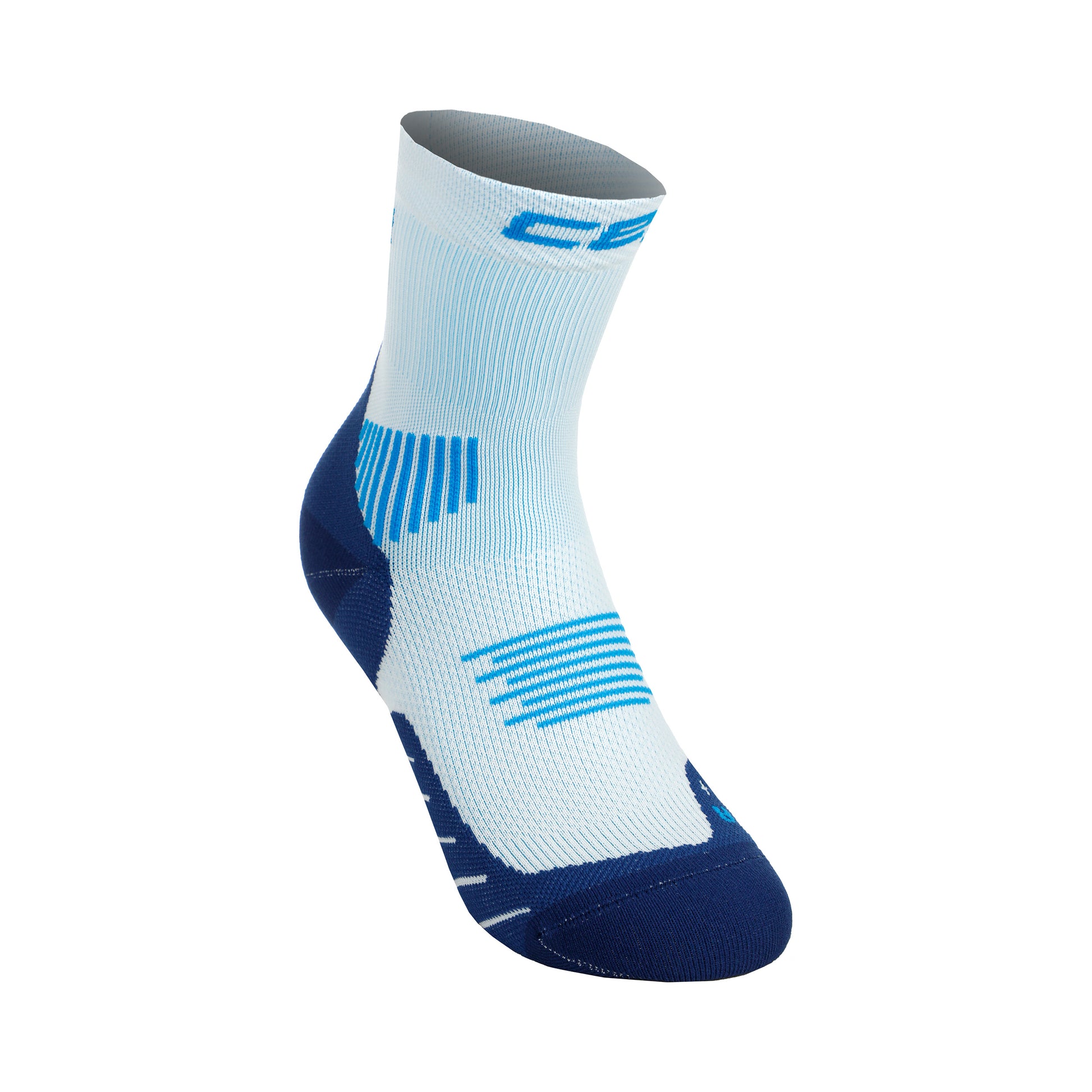 CEP Core Mid Cut 5.0 Kompressions-Socken Damen-Hellblau,Dunkelblau