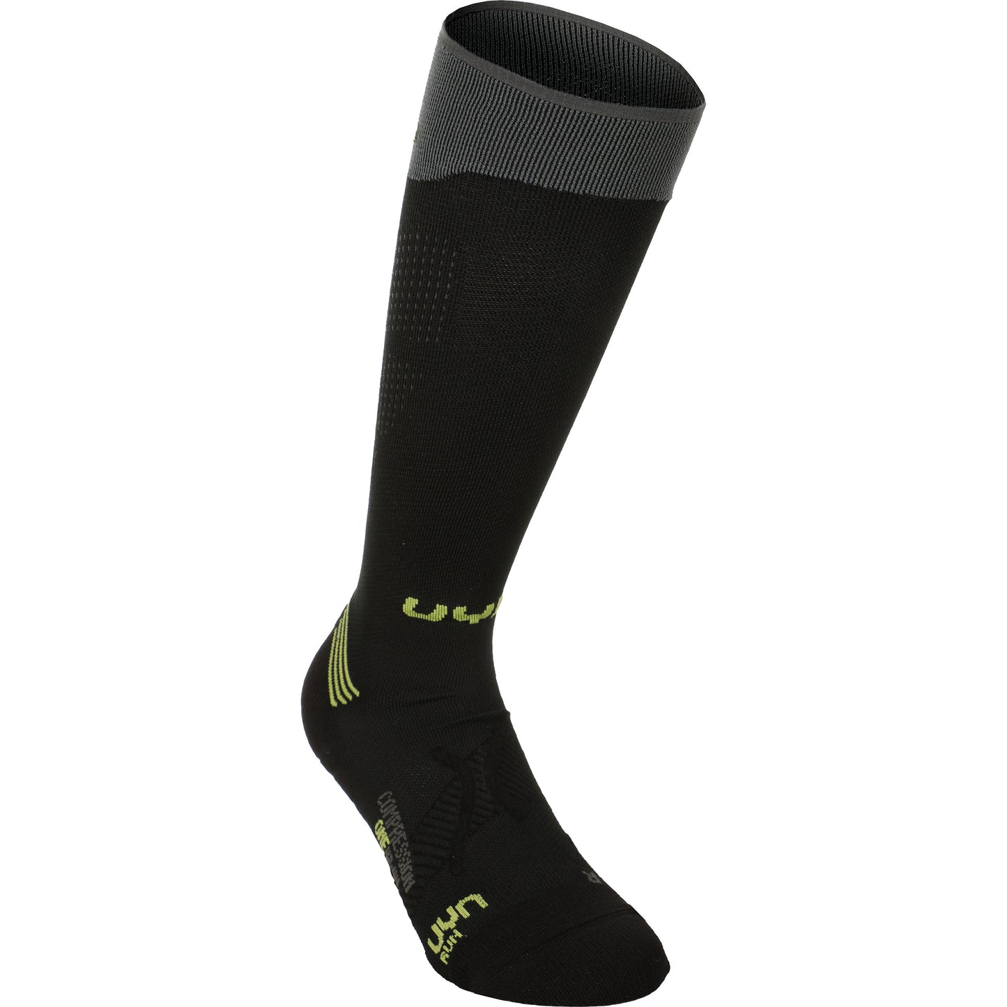 UYN Compression One Laufsocken Herren-Schwarz,Grau