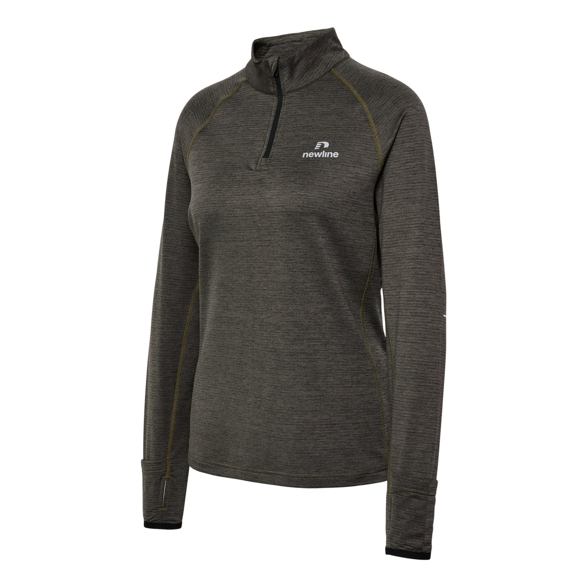 Newline Pace Half-Zip Lauftop Damen-Grau