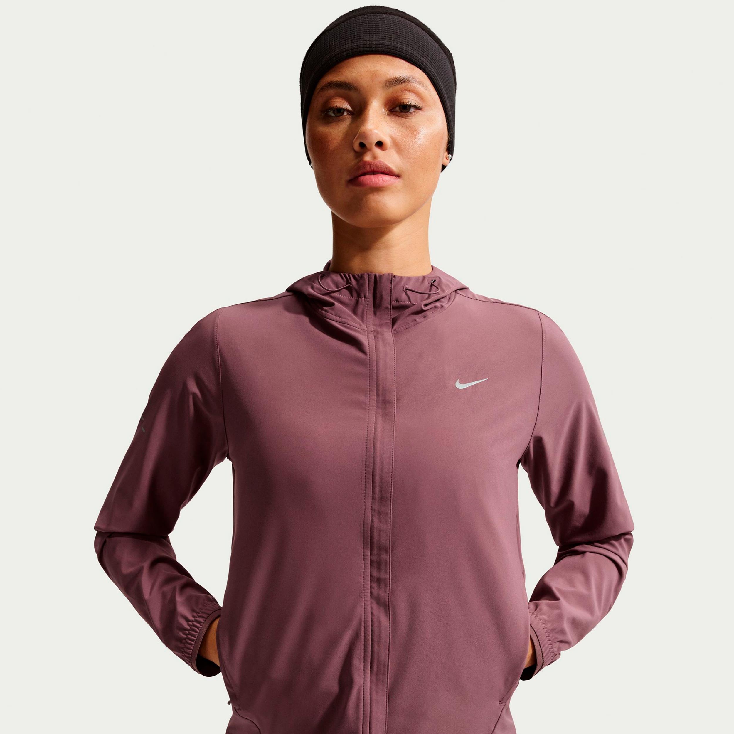 Nike Swift Laufjacke Damen - braun, silber