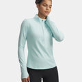 Launch Pro Half Zip  Laufshirt Damen-mint, silber