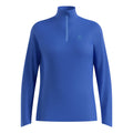 Essential 1/2 Zip Laufshirt Damen-blau
