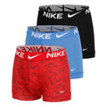 Dri-Fit Essential Micro Trunk Boxer Short - 3er Pack Herren-rot, blau