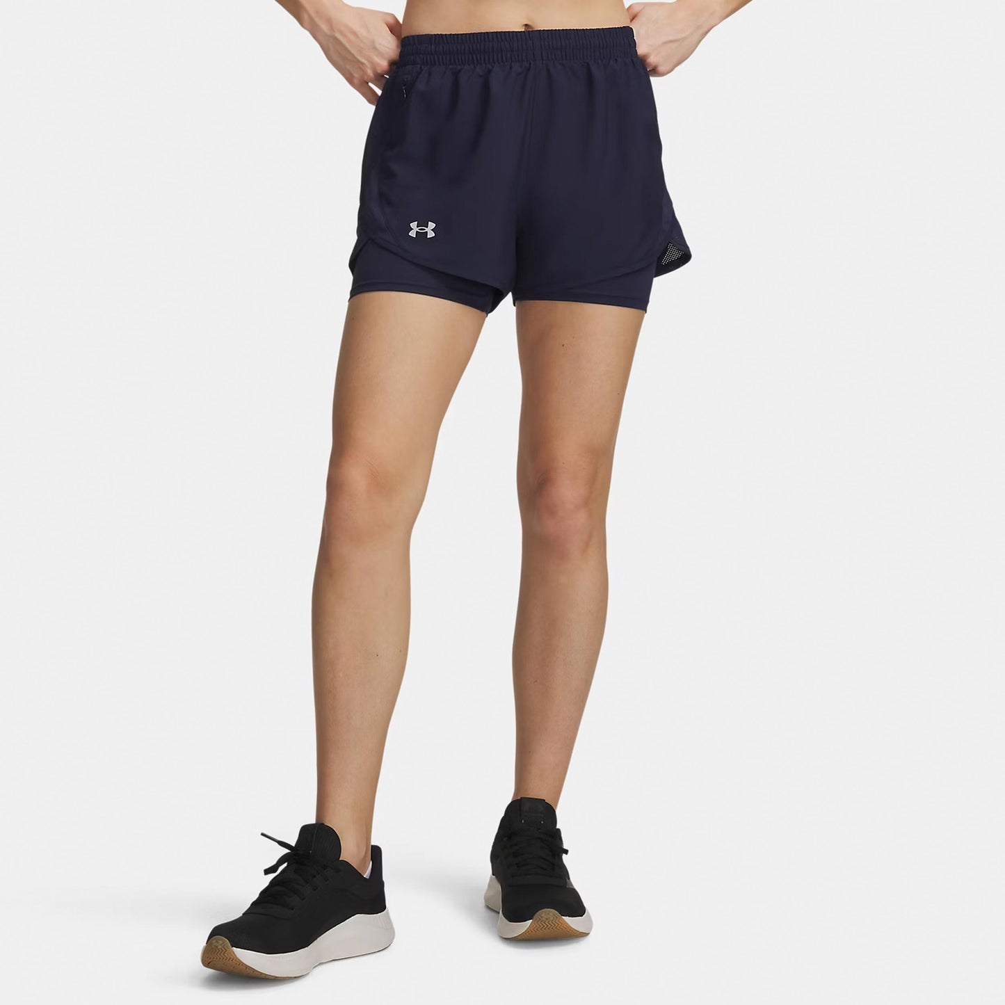 Under Armour Fly By 2in1  Laufshorts Damen - dunkelblau