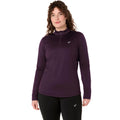 Core 1/2 Zip Winter  Laufshirt Damen - weinrot
