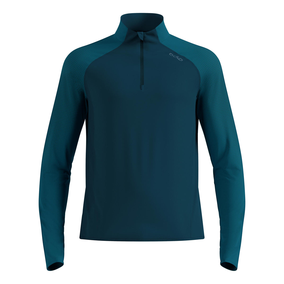 Odlo Zeroweight Warm Mid Layer 1/2 Zip Laufshirt Herren - petrol